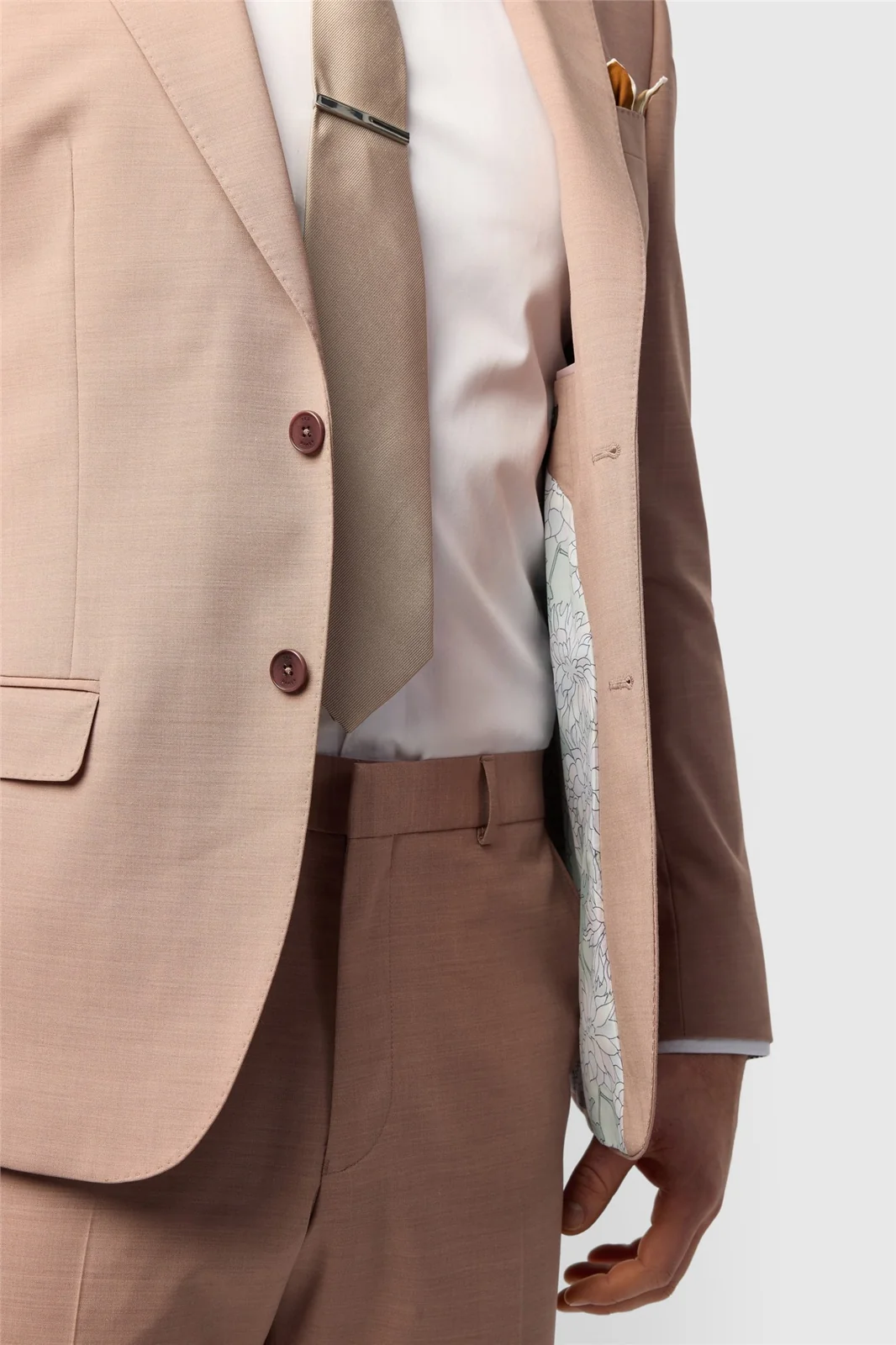 Ted Baker Slim Fit Dark Pink Panama Jacket thumbnail 6