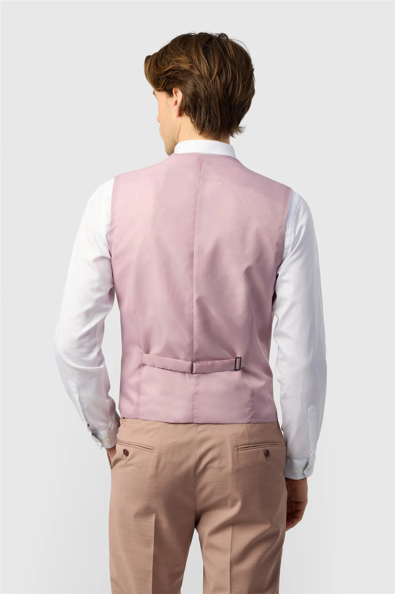 Ted Baker Slim Fit Dark Pink Panama Waistcoat thumbnail 2