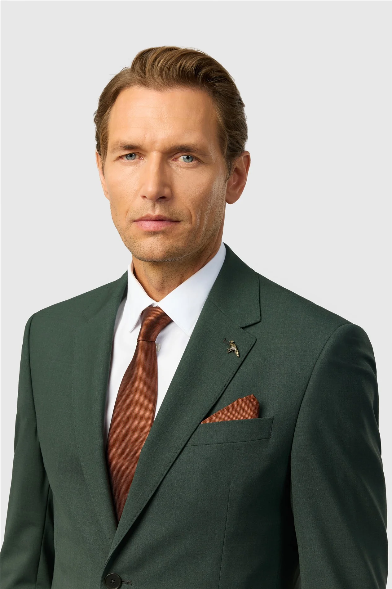 Ted Baker Slim Fit Forest Green Panama Jacket thumbnail 3