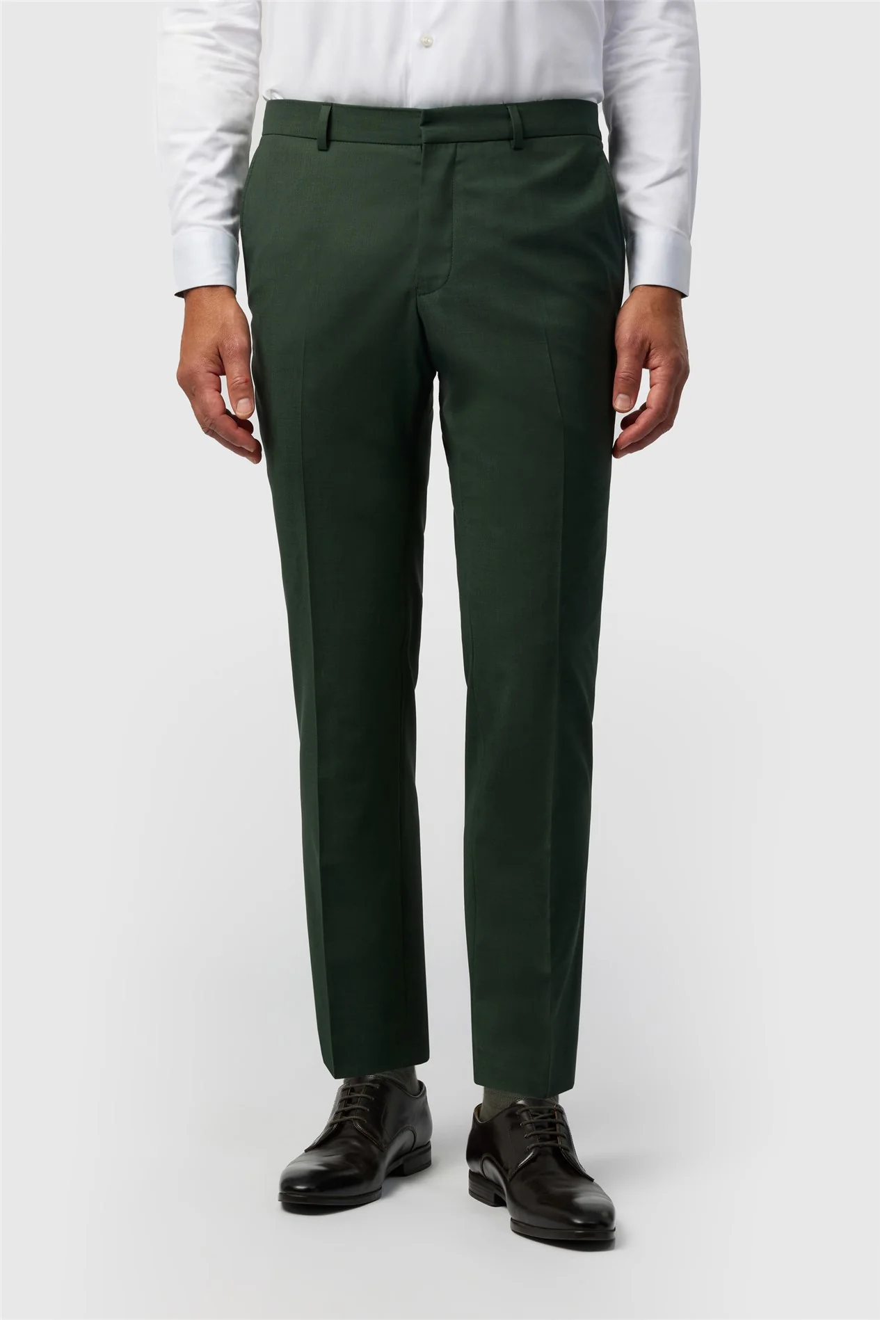 Ted Baker Slim Fit Forest Green Panama Trousers primary image