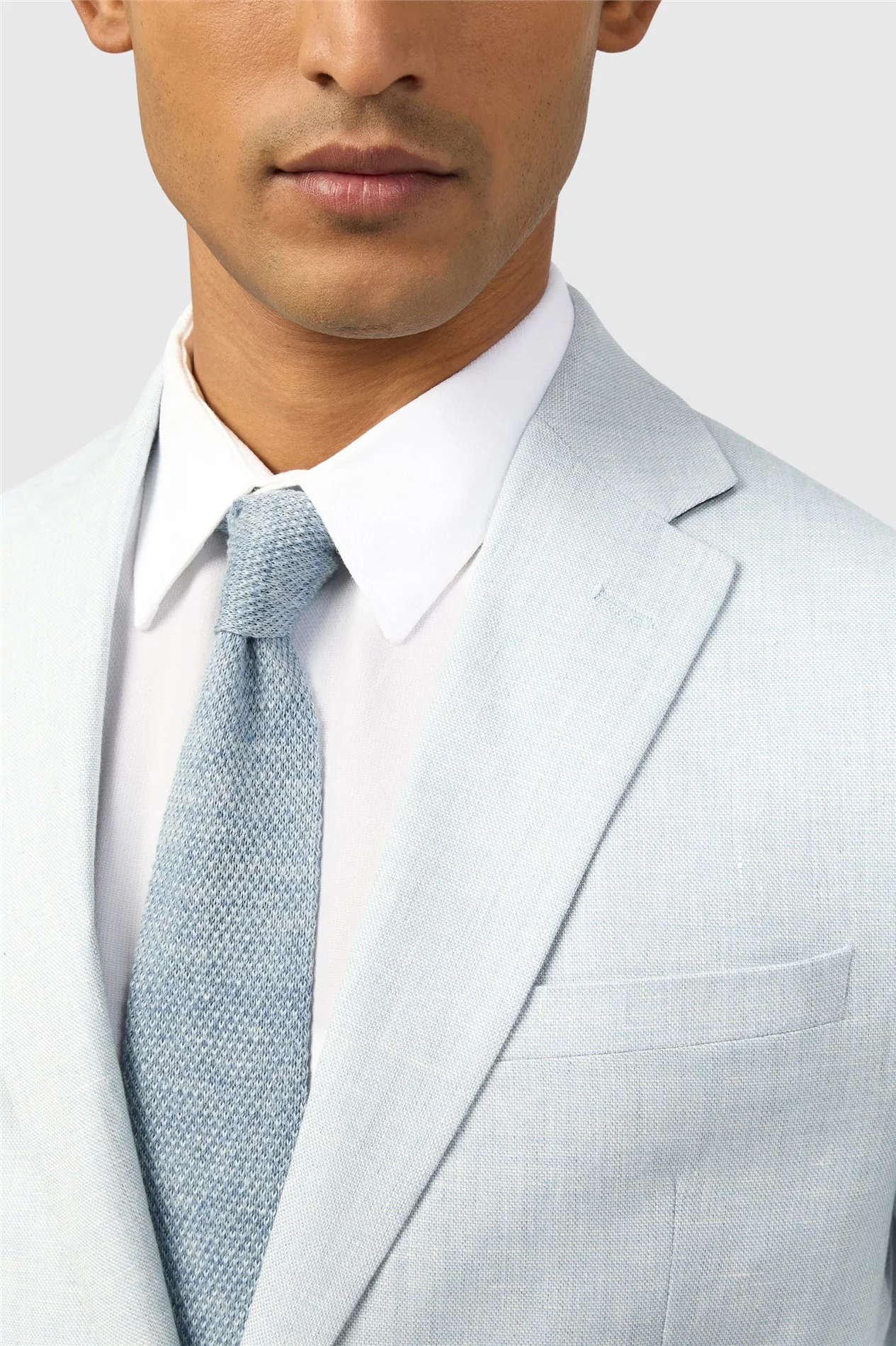 Ted Baker Slim Fit Hamlin Airforce Linen Jacket thumbnail 4