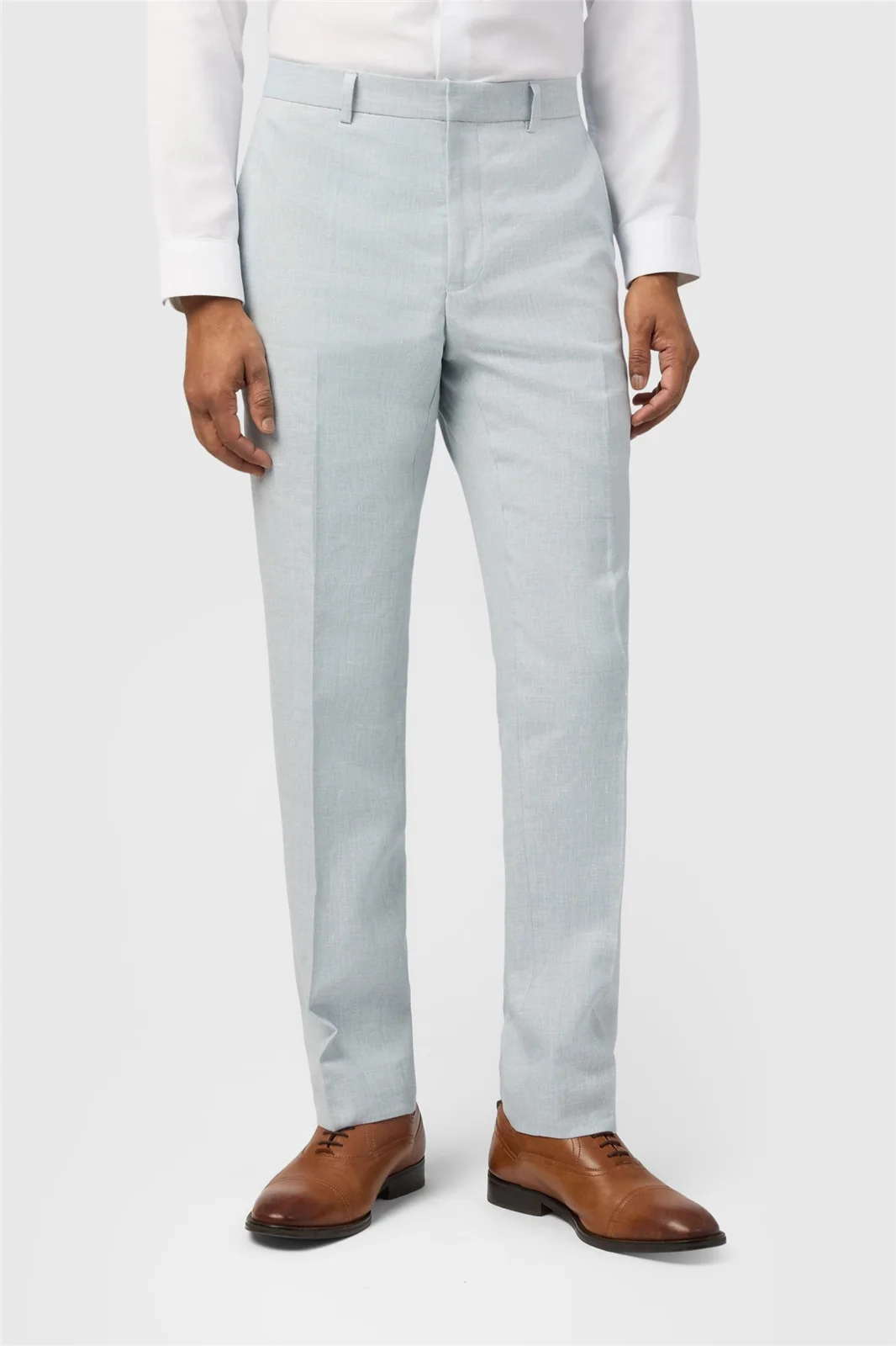 Ted Baker Slim Fit Hamlin Airforce Linen Trousers