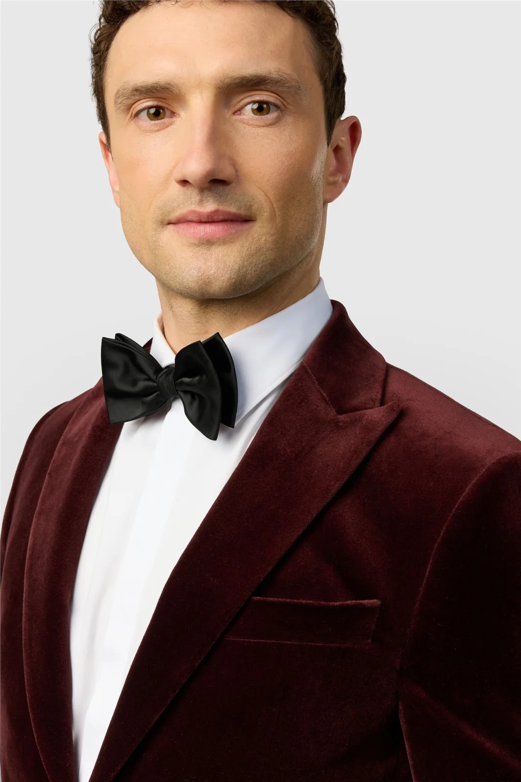 Ted Baker Slim Fit Mulberry Velvet Blazer thumbnail 5