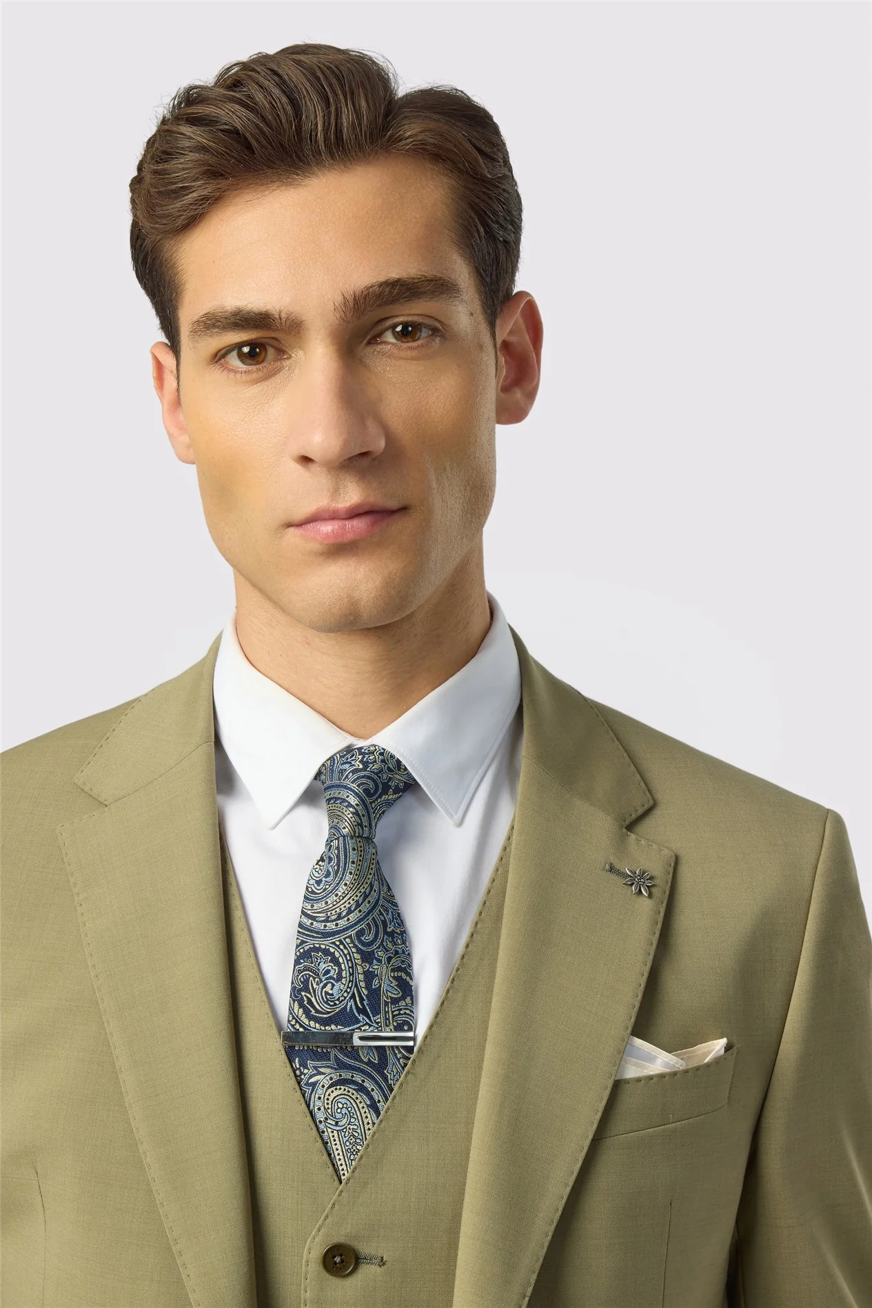 Ted Baker Slim Fit Olive Panama Jacket thumbnail 4