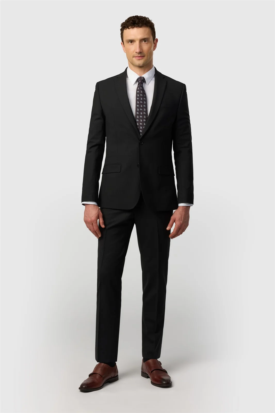 Ted Baker Slim Fit Performance Black Panama Jacket thumbnail 3
