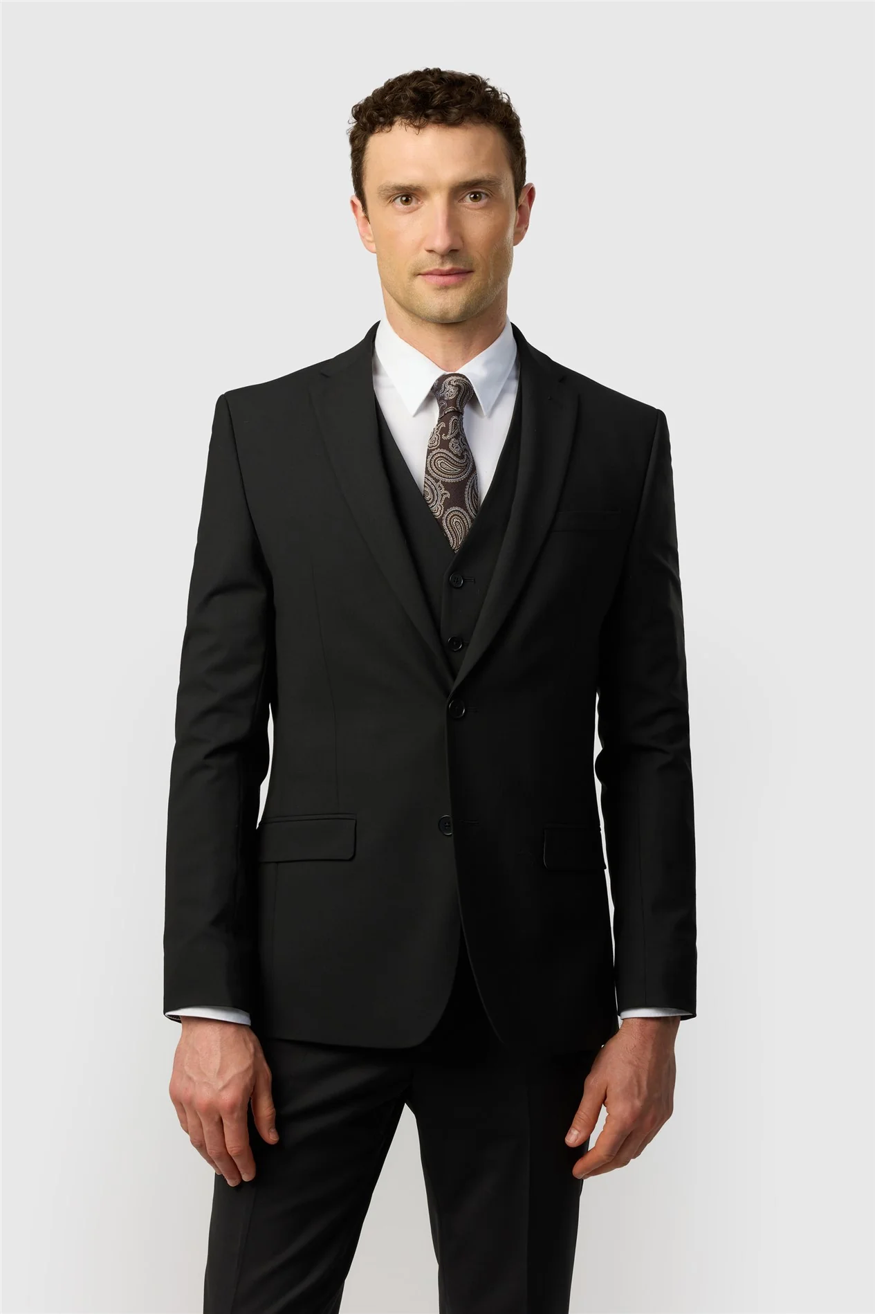 Ted Baker Slim Fit Performance Black Panama Jacket