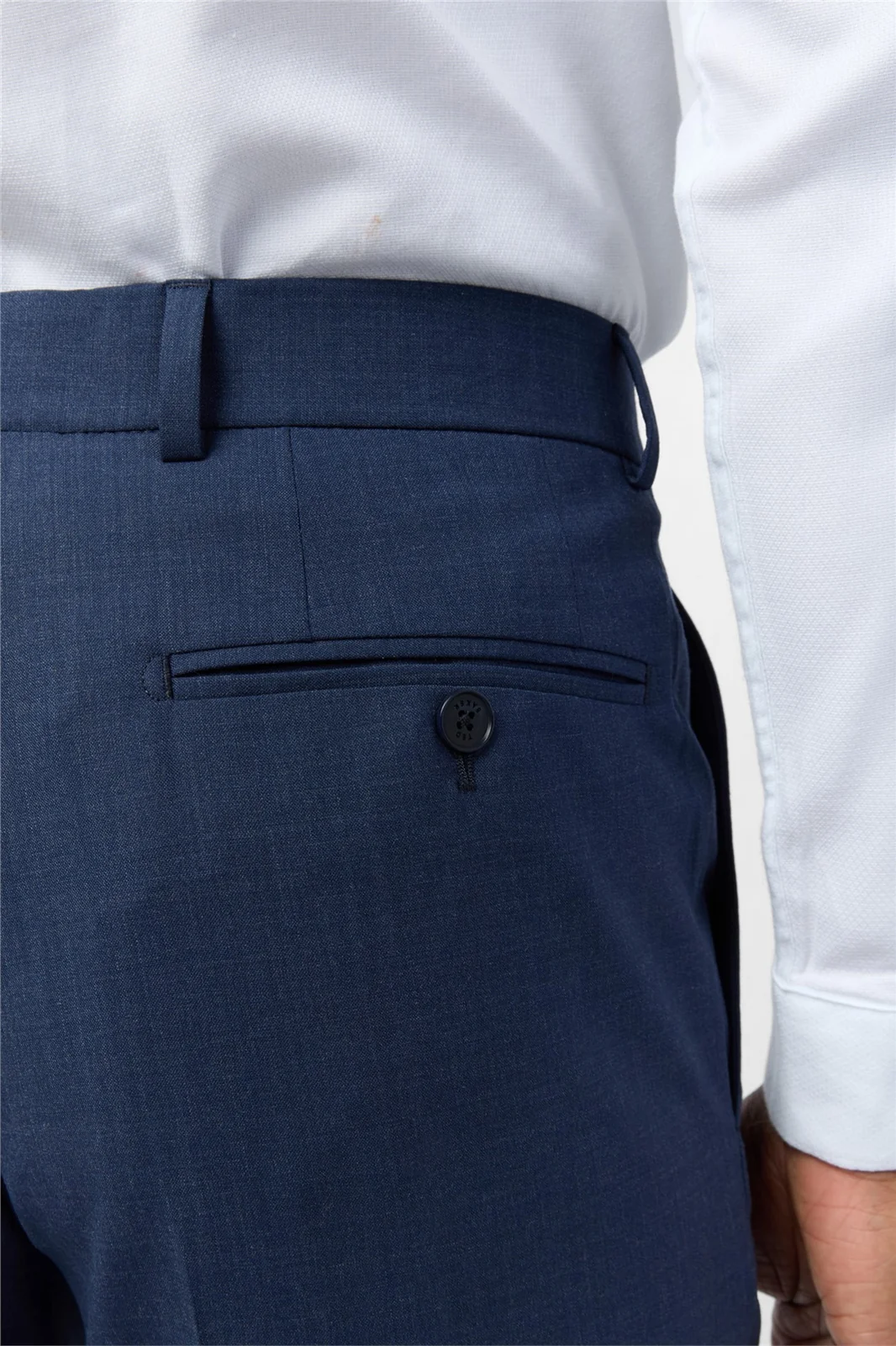 Ted Baker Slim Fit Performance Blue Panama Trousers thumbnail 3