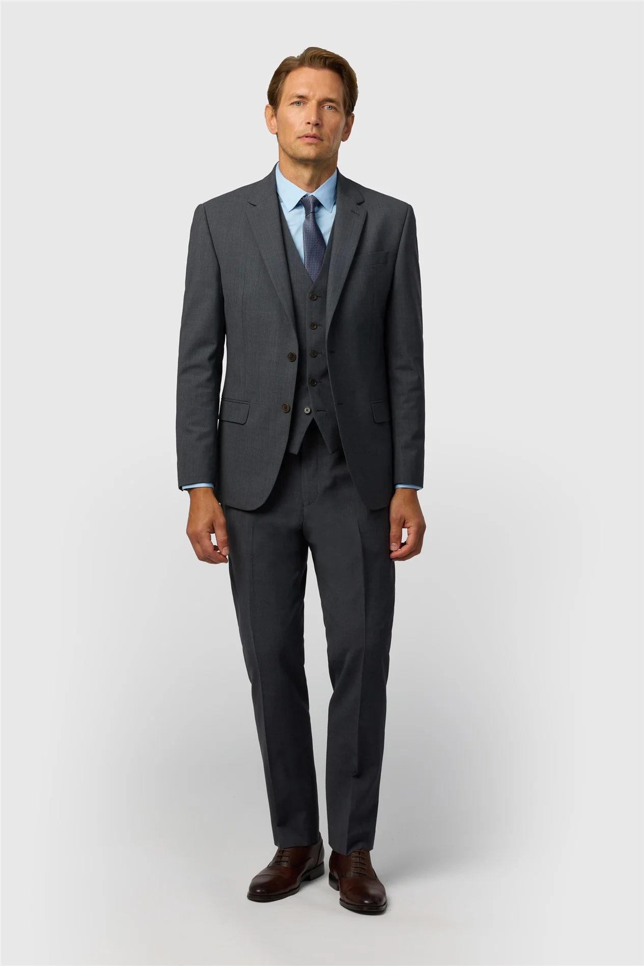 Ted Baker Slim Fit Performance Charcoal Panama Jacket thumbnail 2
