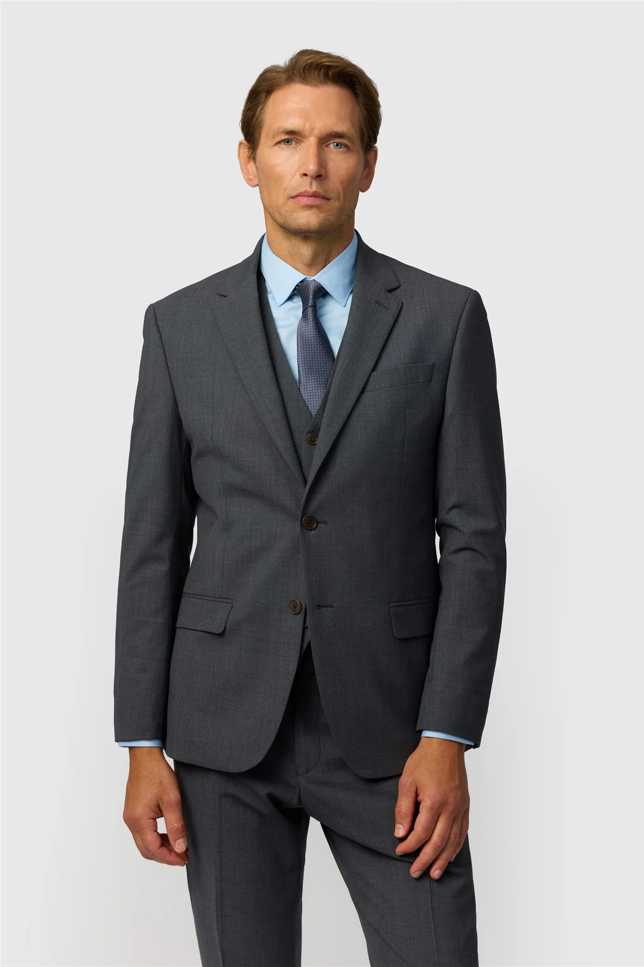 Ted Baker Slim Fit Performance Charcoal Panama Jacket primary image