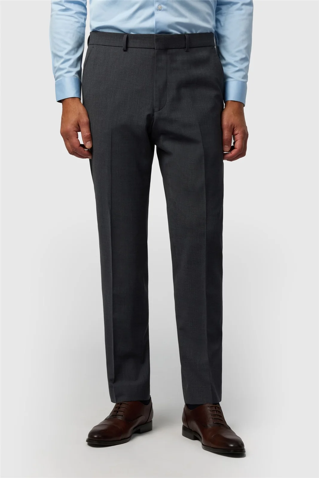 Ted Baker Slim Fit Performance Charcoal Panama Trousers primary image