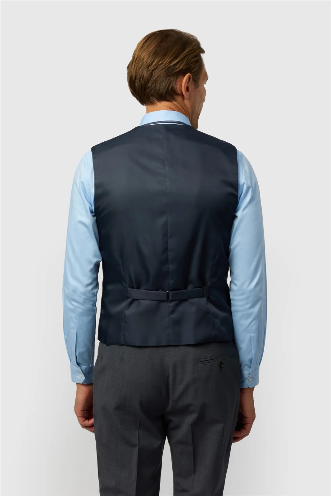 Ted Baker Slim Fit Performance Charcoal Panama Waistcoat thumbnail 2