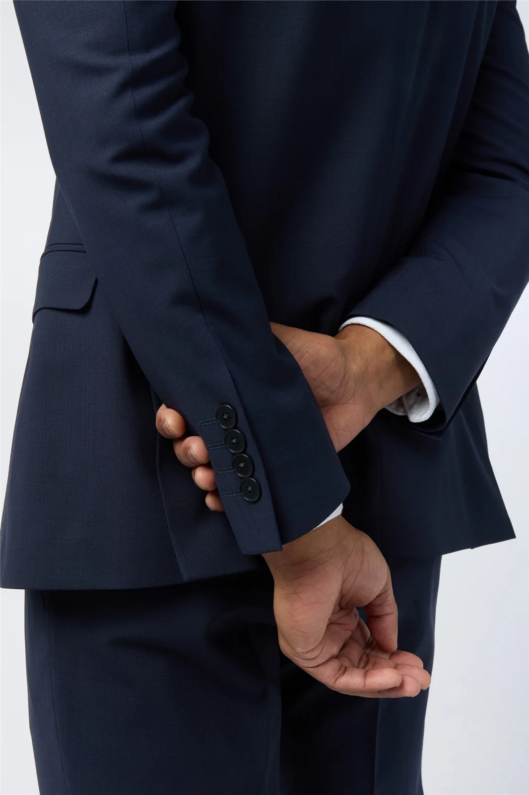 Ted Baker Slim Fit Performance Navy Panama Jacket thumbnail 6