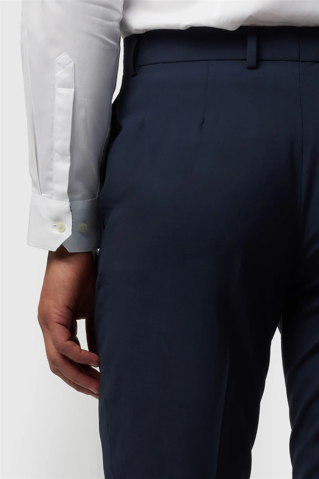 Ted Baker Slim Fit Performance Navy Panama Trousers thumbnail 2