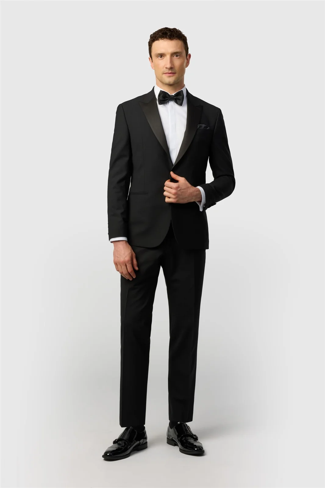 Ted Baker Slim Fit Performance Super Black Tuxedo Jacket thumbnail 2