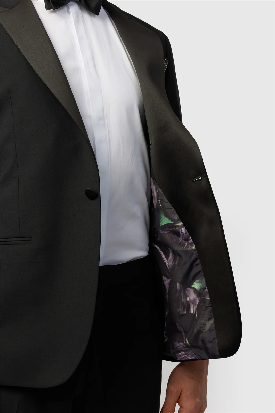 Ted Baker Slim Fit Performance Super Black Tuxedo Jacket thumbnail 5