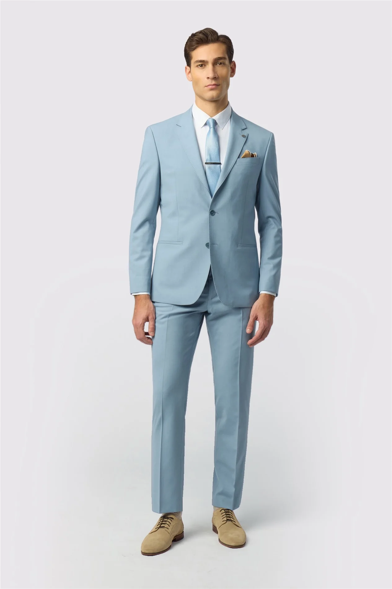 Ted Baker Slim Fit Powder Blue Panama Jacket thumbnail 3