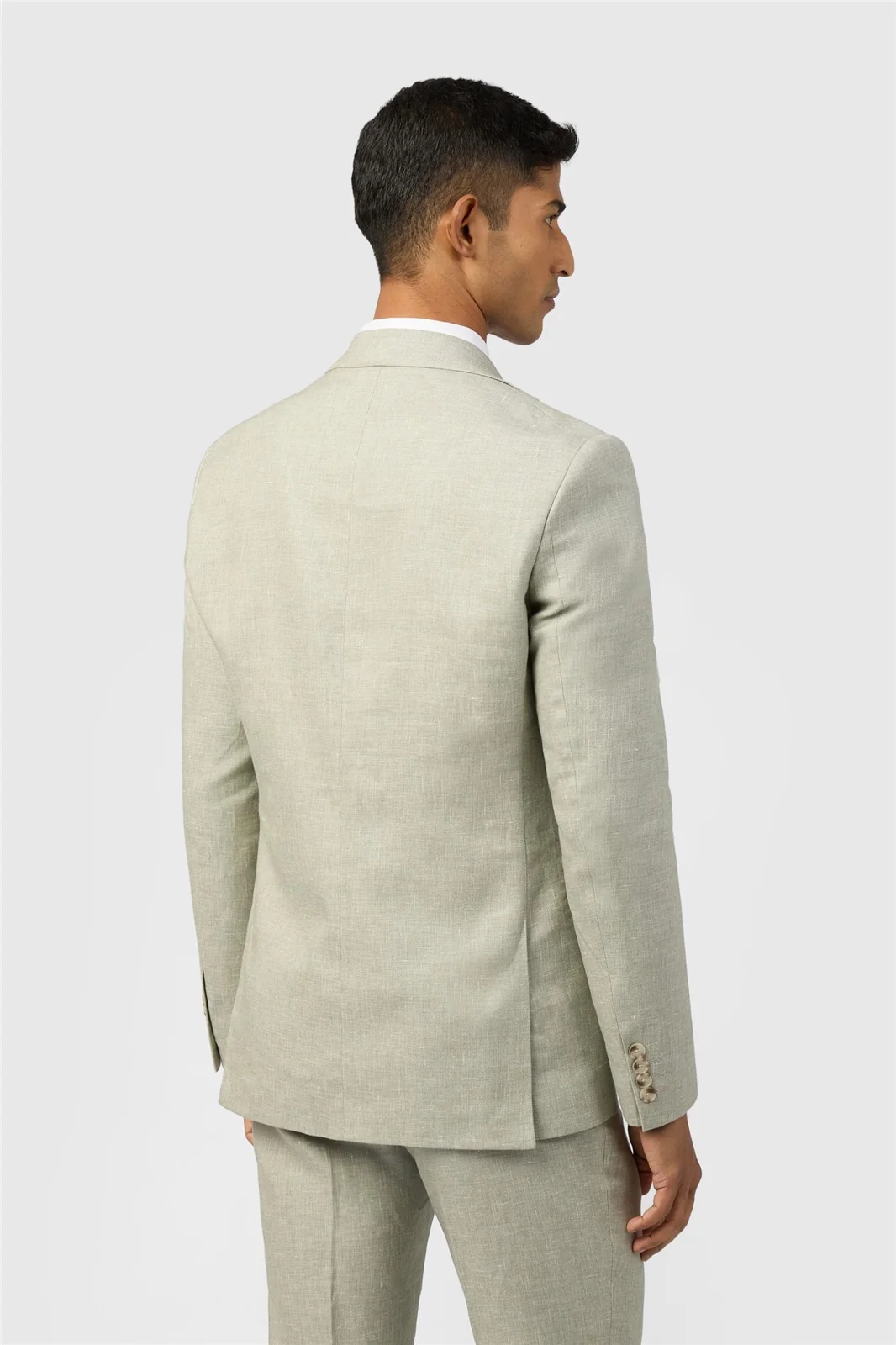 Ted Baker Slim Fit Royan Sage Linen Jacket thumbnail 4