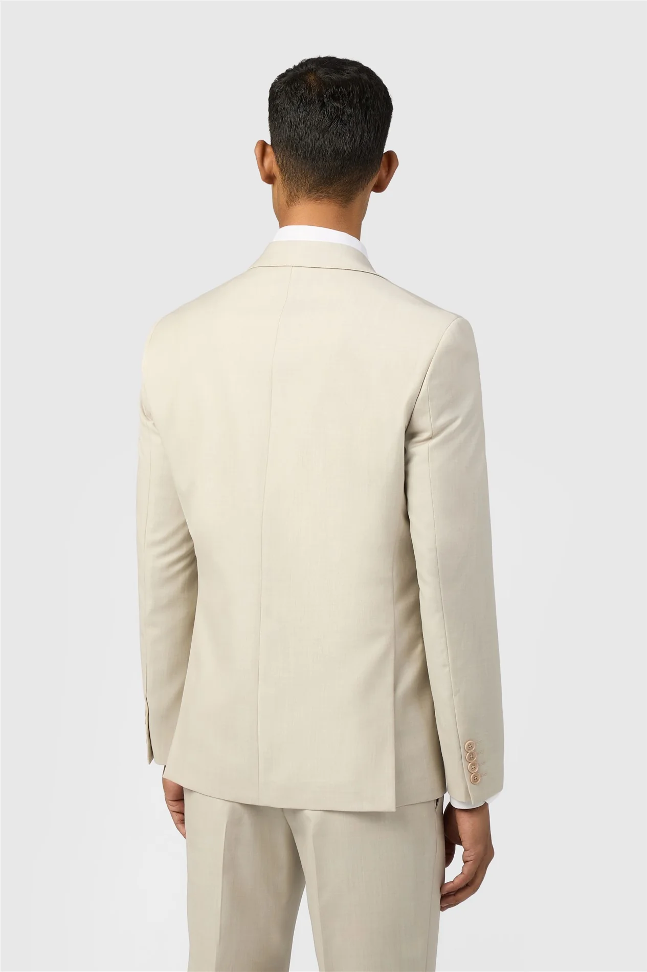 Ted Baker Slim Fit Stone Sharkskin Jacket thumbnail 4