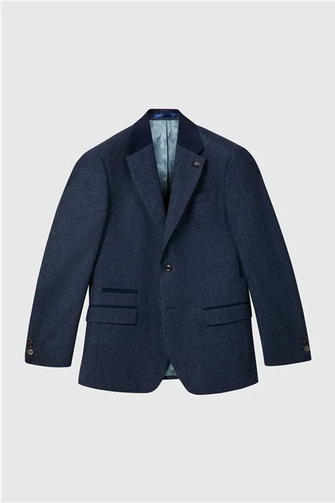 Ted Baker Tailored Fit Blue Donegal Jacket primary image