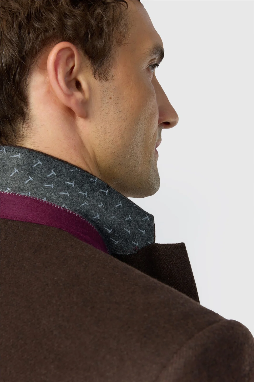 Ted Baker Tailored Fit Chocolate Flannel Twill Blazer thumbnail 5