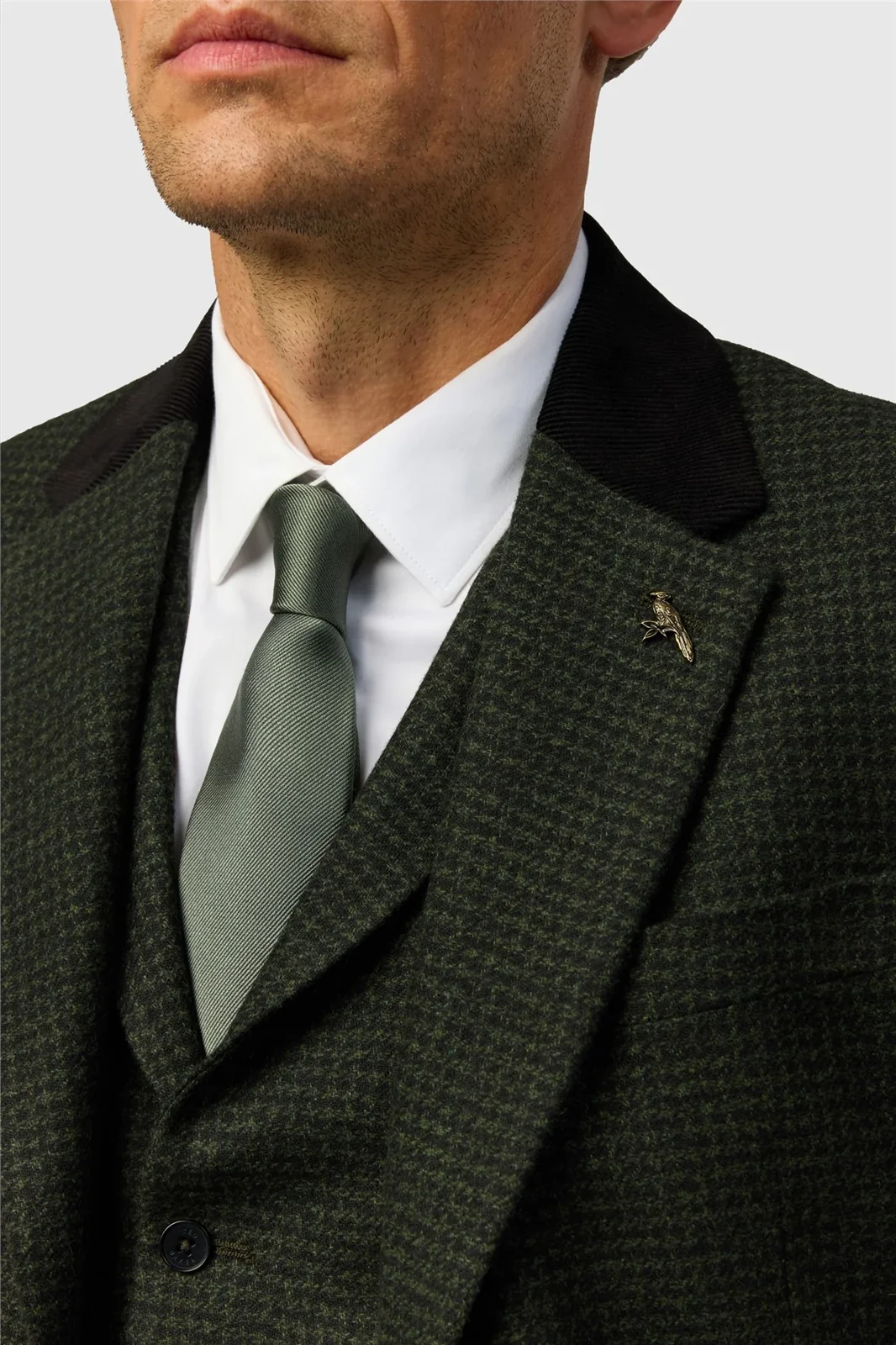 Ted Baker Tailored Fit Green Puppytooth Blazer thumbnail 5