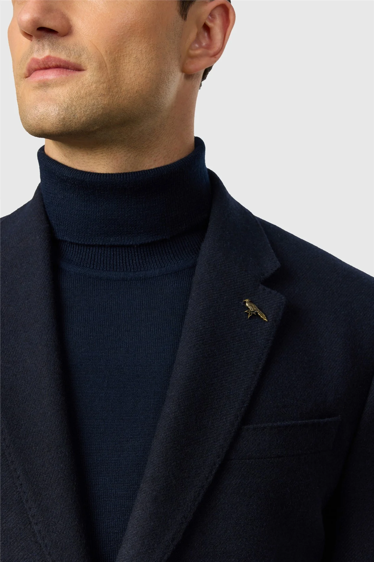 Ted Baker Tailored Fit Navy Flannel Twill Blazer thumbnail 4