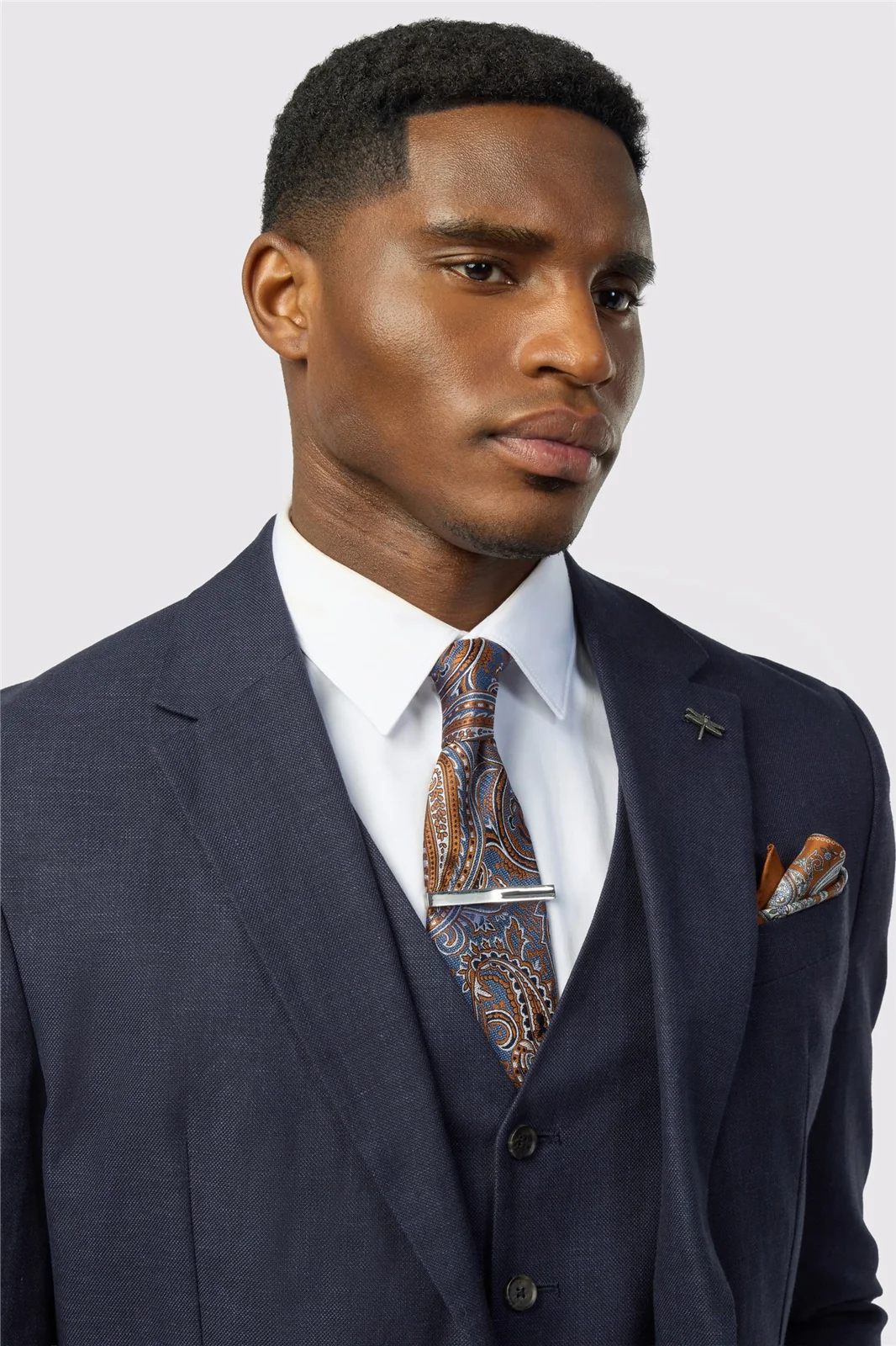 Ted Baker Tailored Fit Navy Linen Cotton Jacket thumbnail 5