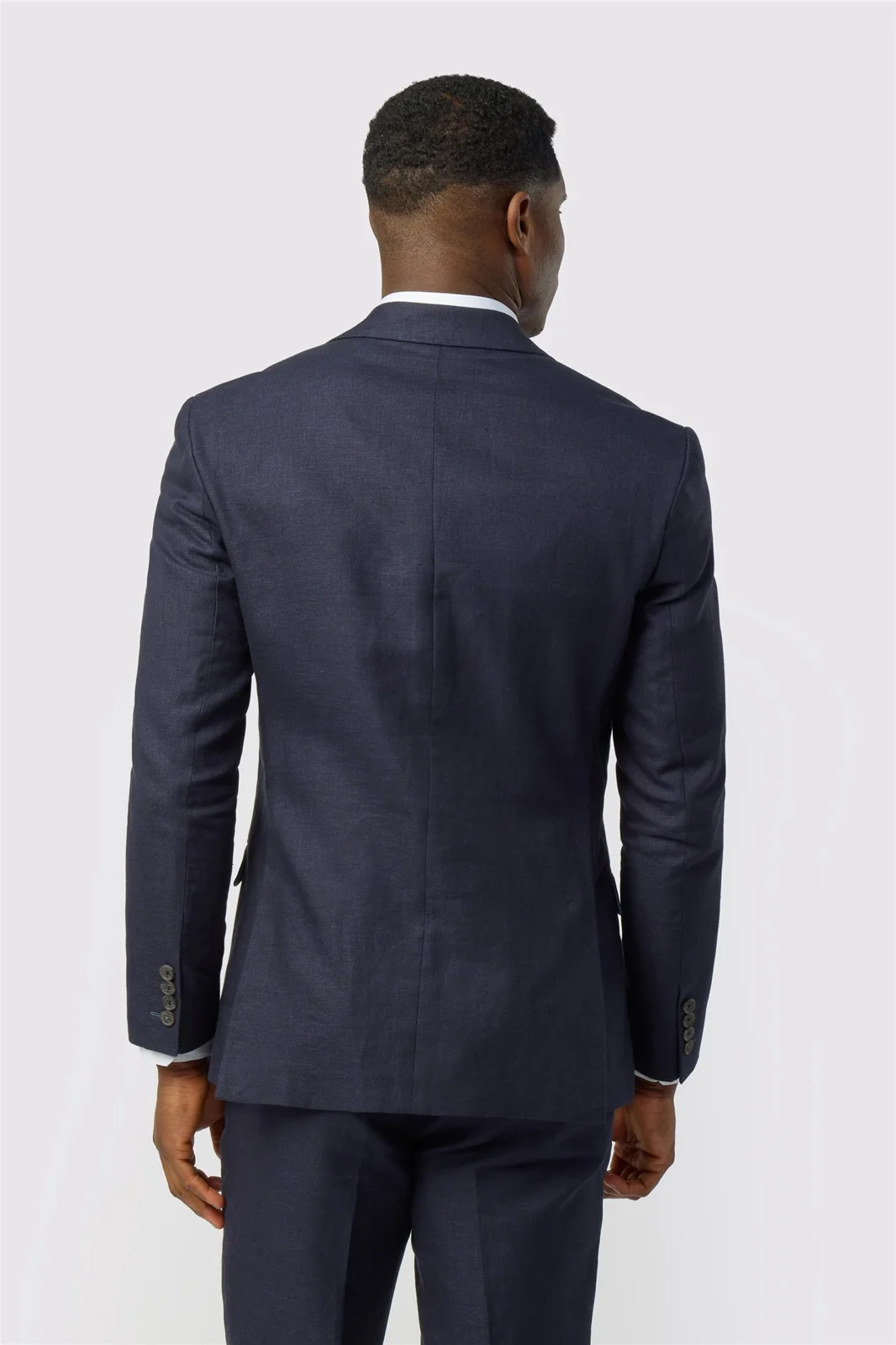 Ted Baker Tailored Fit Navy Linen Cotton Jacket thumbnail 6
