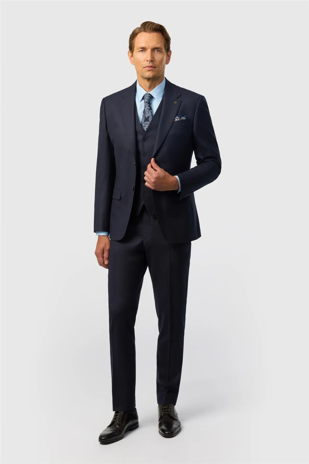 Ted Baker Tailored Fit Navy Stretch Flannel Jacket thumbnail 2