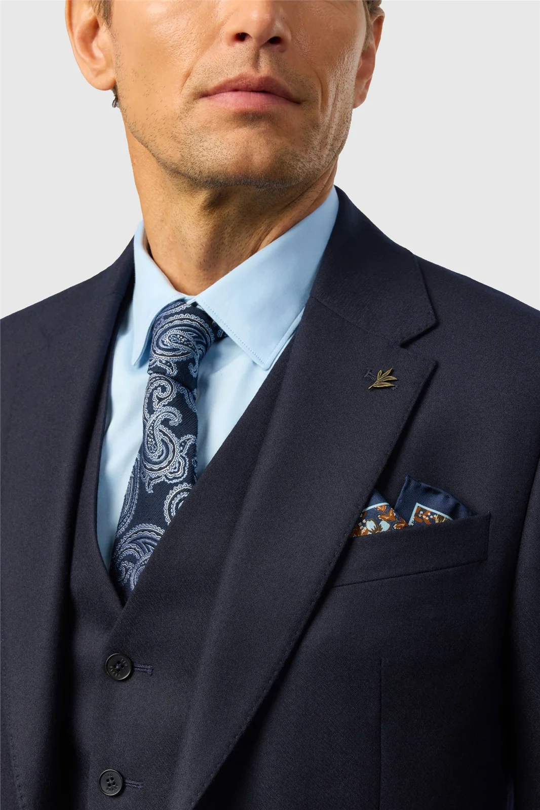 Ted Baker Tailored Fit Navy Stretch Flannel Jacket thumbnail 3