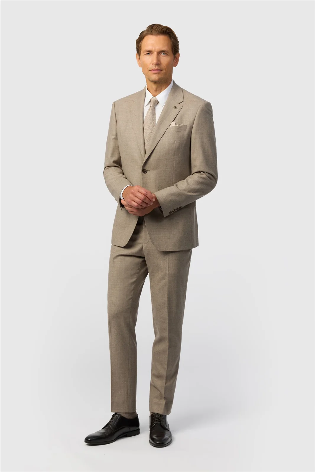 Ted Baker Tailored Fit Oatmeal Stretch Flannel Jacket thumbnail 3