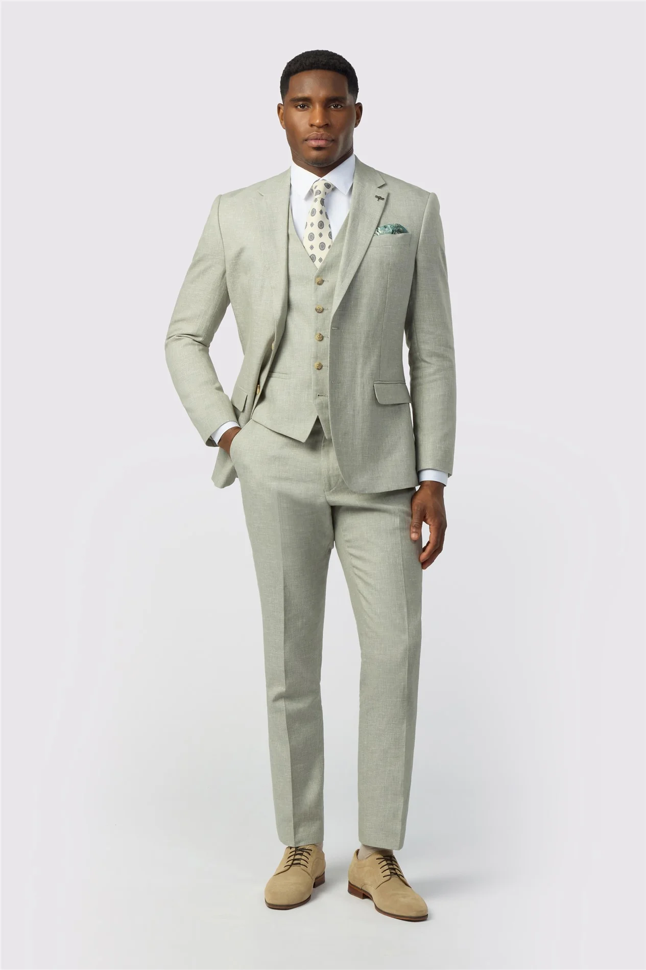 Ted Baker Tailored Fit Sage Linen Cotton Jacket thumbnail 2