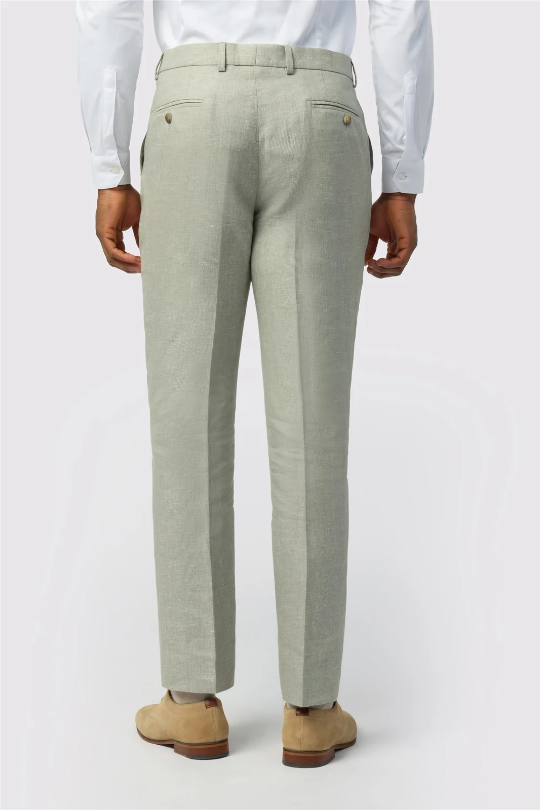 Ted Baker Tailored Fit Sage Linen Cotton Trousers thumbnail 2