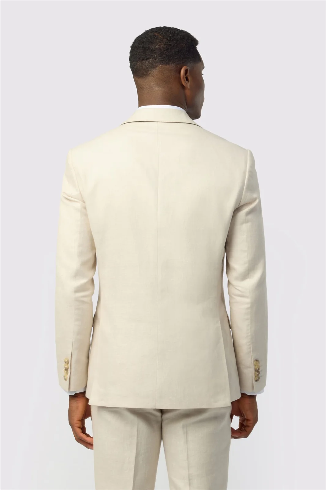 Ted Baker Tailored Fit Stone Linen Cotton Jacket thumbnail 4