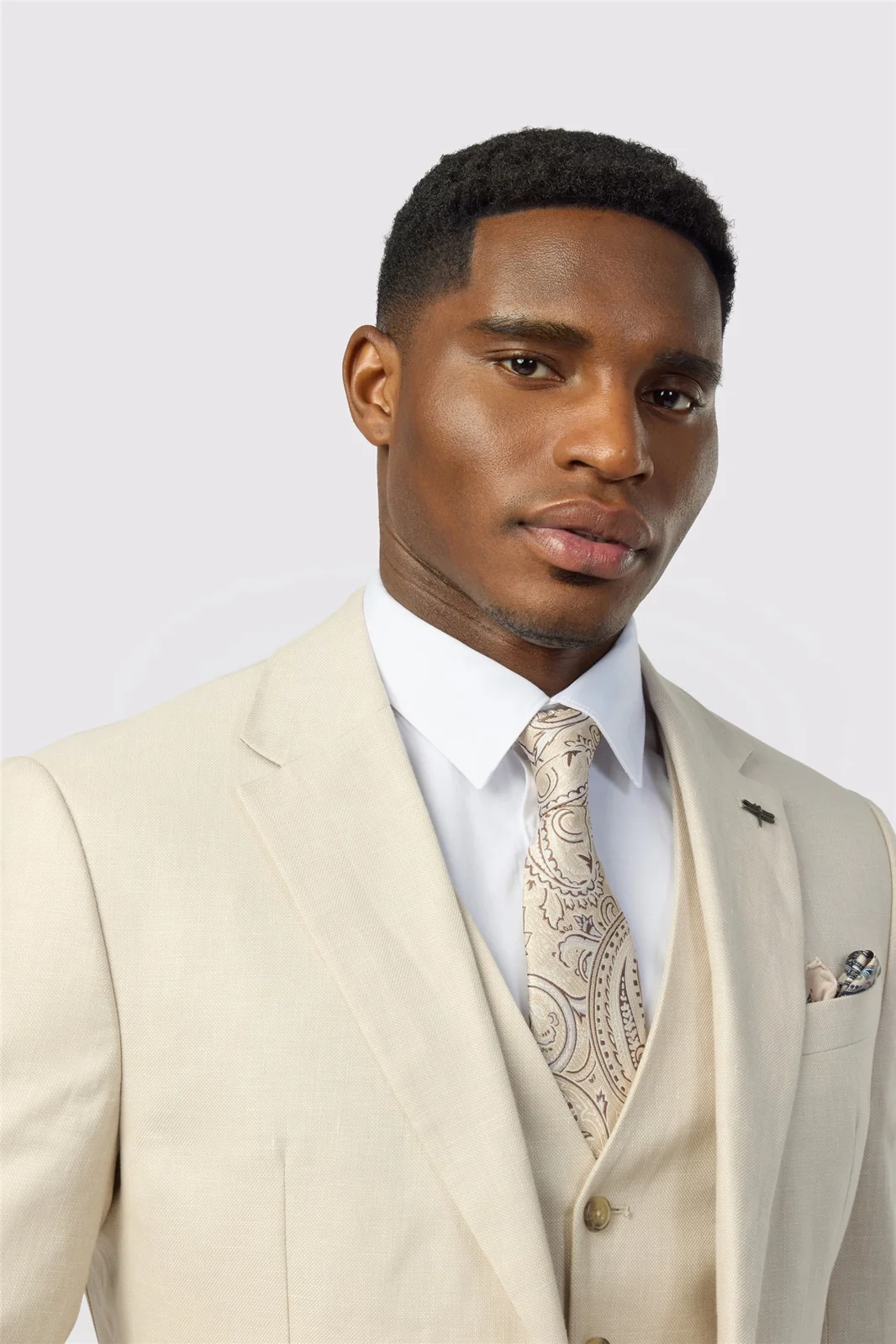 Ted Baker Tailored Fit Stone Linen Cotton Jacket thumbnail 5