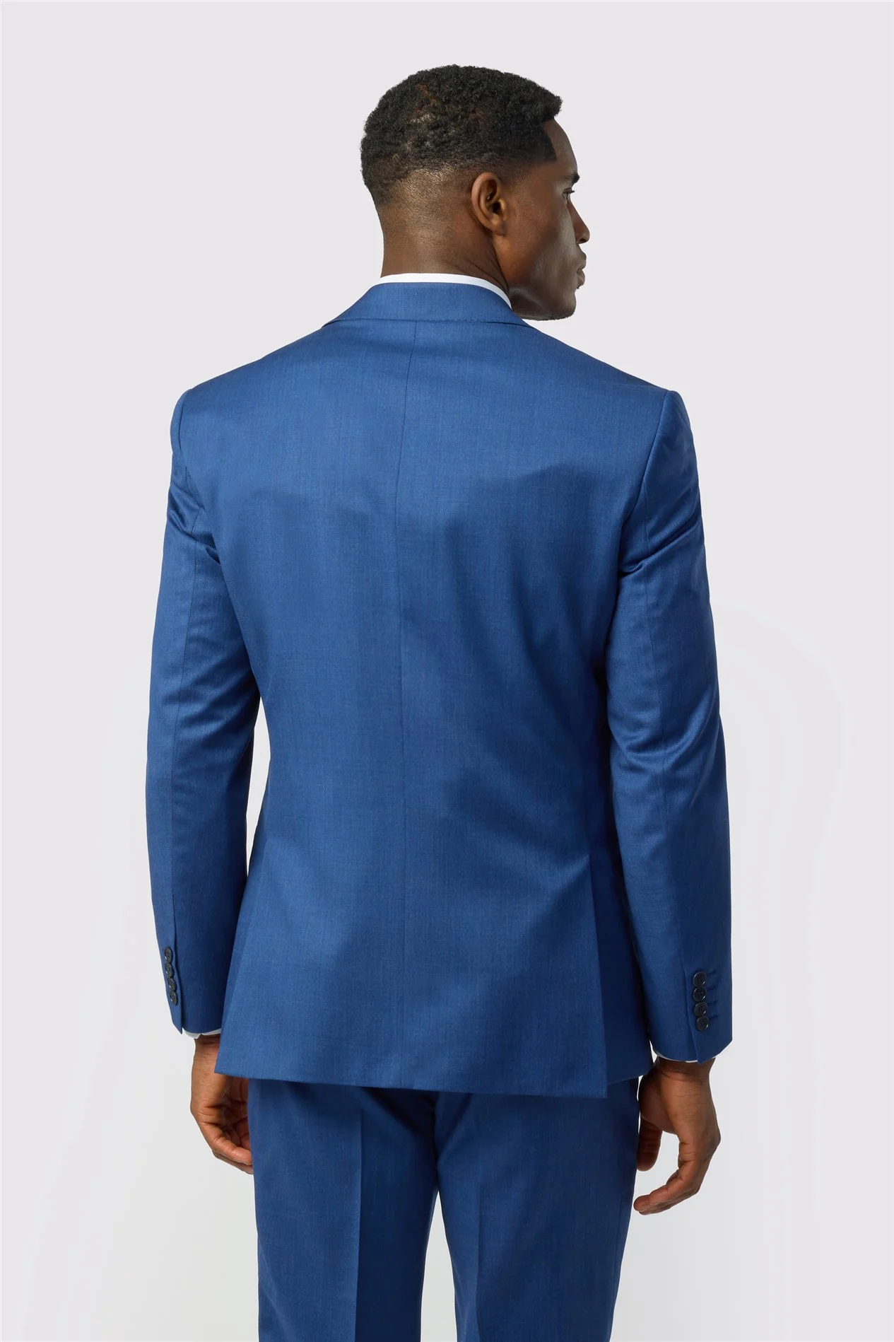 Ted Baker Tailored Fit Super 110s Blue Twill Jacket thumbnail 4