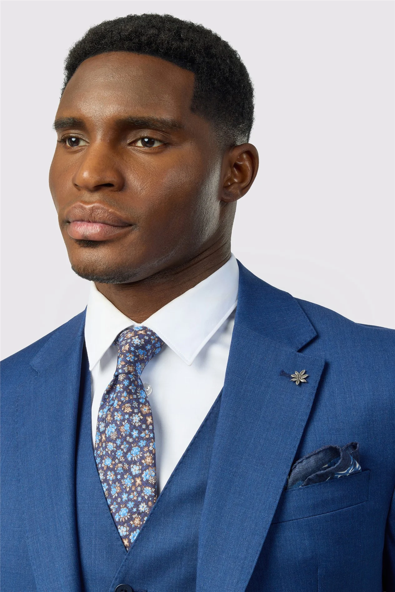 Ted Baker Tailored Fit Super 110s Blue Twill Jacket thumbnail 5