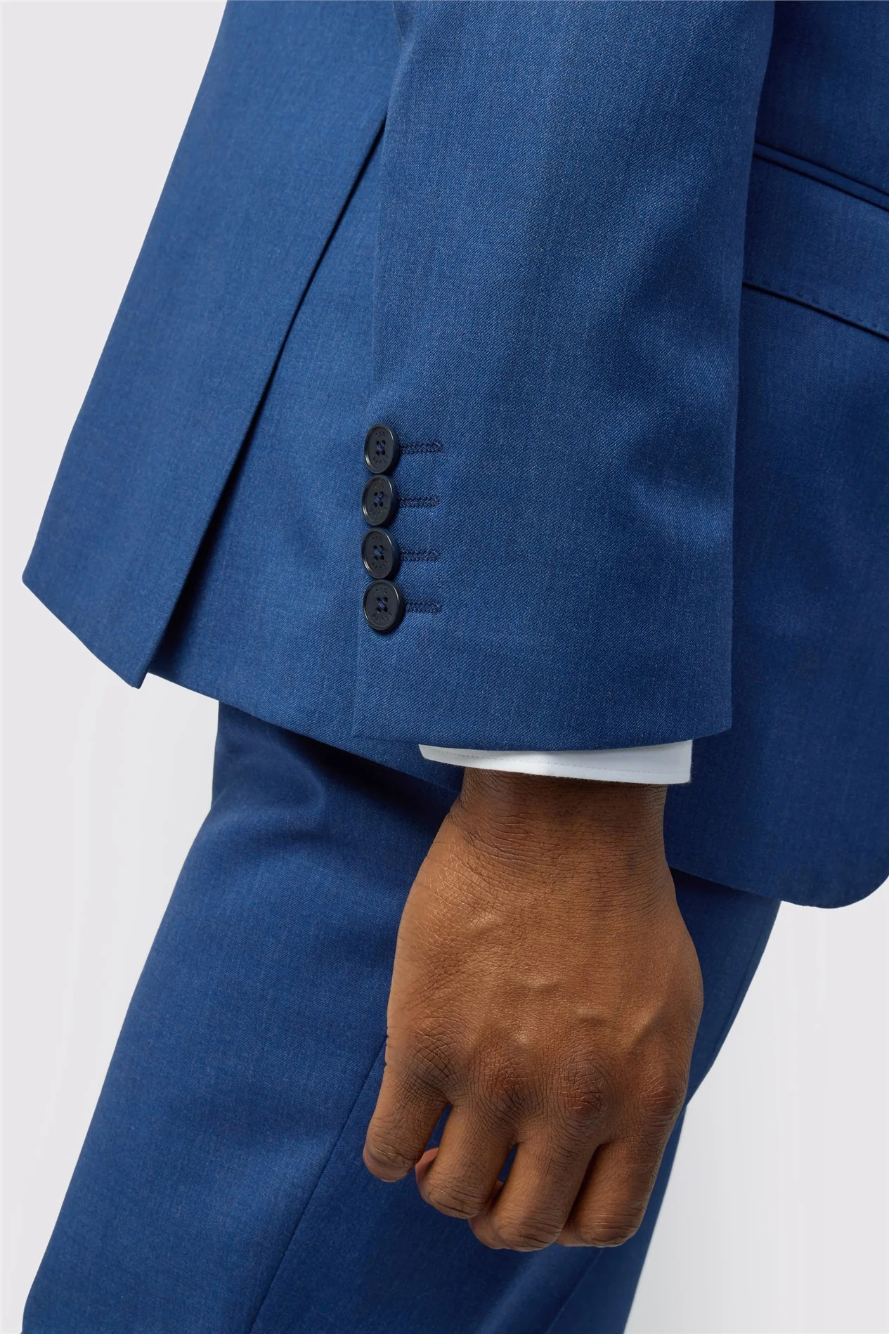Ted Baker Tailored Fit Super 110s Blue Twill Jacket thumbnail 6