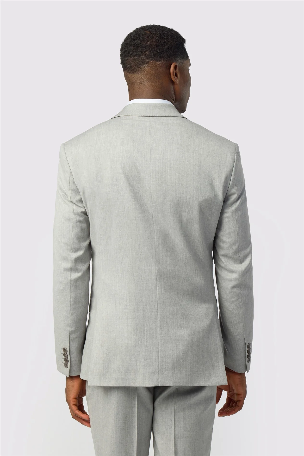 Ted Baker Tailored Fit Super 110s Grey Twill Jacket thumbnail 4
