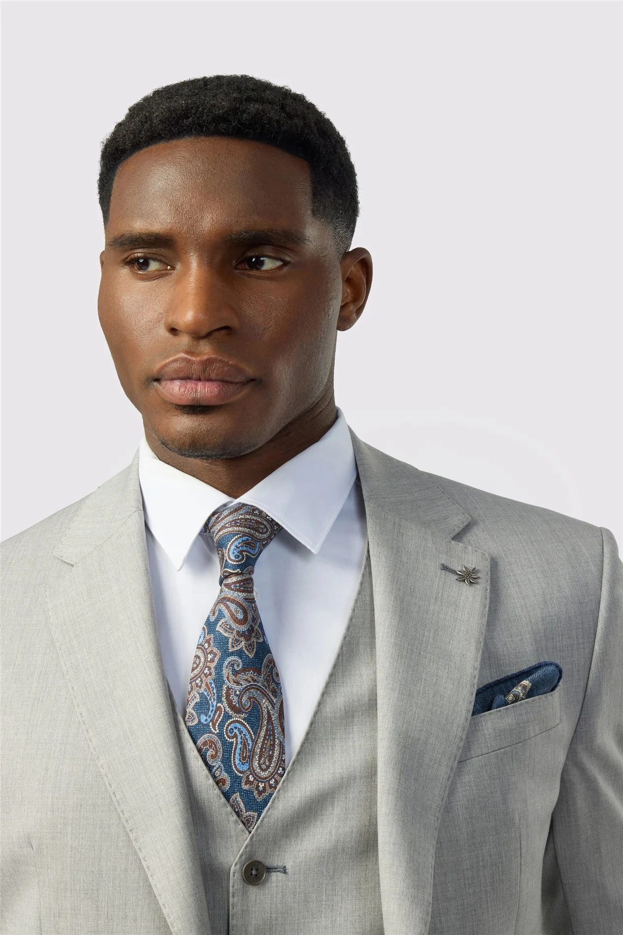 Ted Baker Tailored Fit Super 110s Grey Twill Jacket thumbnail 5