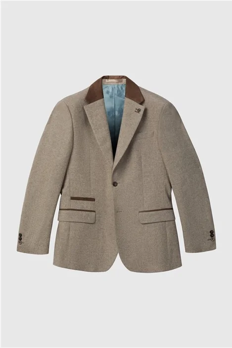 Ted Baker Tailored Fit Taupe Donegal Jacket