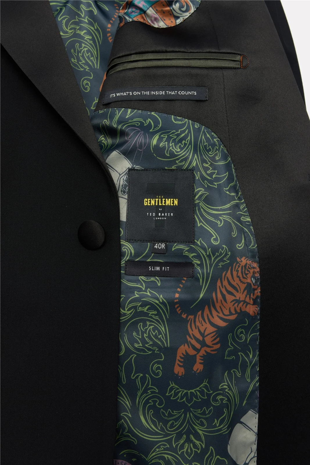 Ted Baker X The Gentlemen Pearce Ultimate Black Tuxedo Jacket thumbnail 5