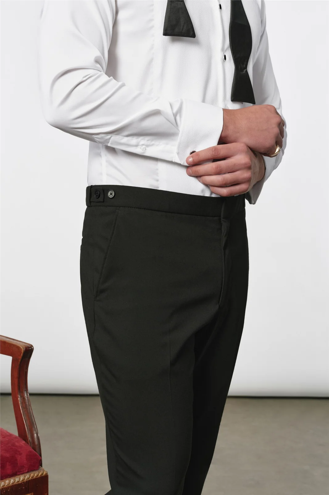 Ted Baker X The Gentlemen Pearce Ultimate Black Tuxedo Trouser thumbnail 2